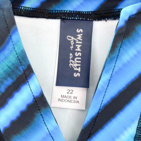 NEW Swimsuits for All Longer Length Swim Tunic Top Size 22 Modest Swimsuits - Picture 6 of 9